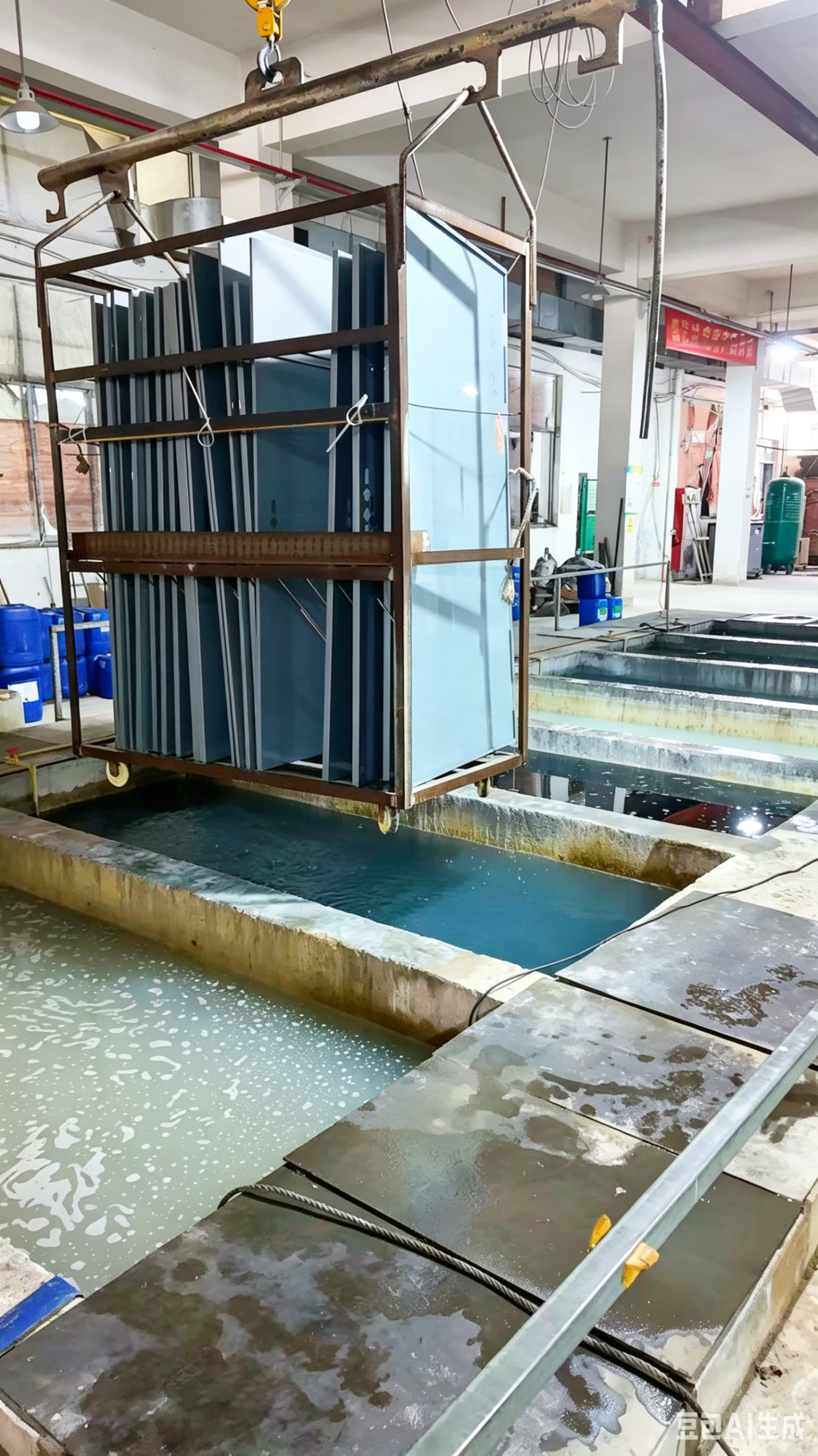 Pretreatment before rust and degreasing